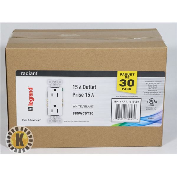 15A OUTLET 30PK