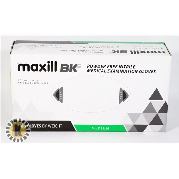 MAXILL GLOVES MEDIUM (100 IN BOX) PREMIUM QUALITY RETAIL PRICE $37.99