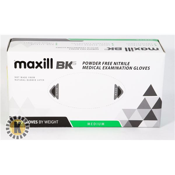 MAXILL GLOVES MEDIUM (100 IN BOX) PREMIUM QUALITY RETAIL PRICE $37.99