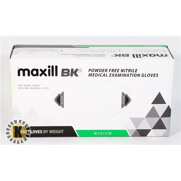 MAXILL GLOVES MEDIUM (100 IN BOX) PREMIUM QUALITY RETAIL PRICE $37.99