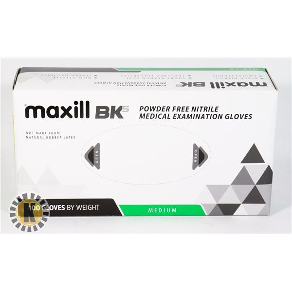 MAXILL GLOVES MEDIUM (100 IN BOX) PREMIUM QUALITY RETAIL PRICE $37.99