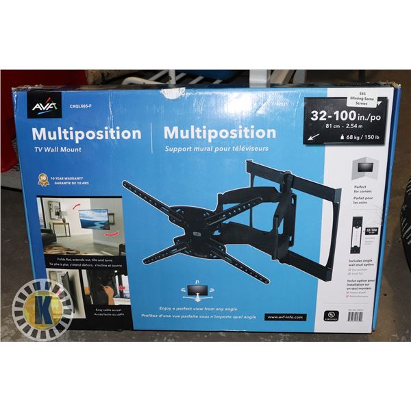 AVF FULL MOTION TV MOUNT CXQL665-F