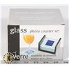 Image 1 : 4PC GLASS PHOTO COASTER SET (1.75" X 2.5" PHOTO)
