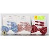 Image 1 : 3 NEW PKS OF 3PC HAIR ACCESSORIES BLUE, ANTIQUE PI
