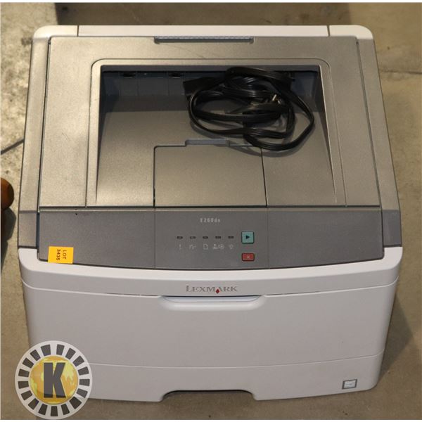 LEXMARK E260dn LASER PRINTER WITH POWER CABLE