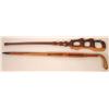 Image 1 : Hand-Carved Giraffe Cane  [131423]