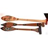 Image 1 : Trio of Pacific-Northwest Artisan Canoe  Paddles  [143008]