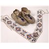 Image 1 : Beaded Moccasins and Belt  [146425]