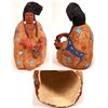 Image 1 : Seated Woman with Cornhusk Bag, ceramic art by G. La Fontaine.  [143015]