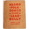 Image 1 : Negro Folk Songs as Sung by Lead Belly by J. and A. Lomax  [148993]