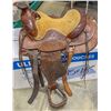 Image 1 : Western Tooled Saddle Adorned with Sterling Silver  [124493]