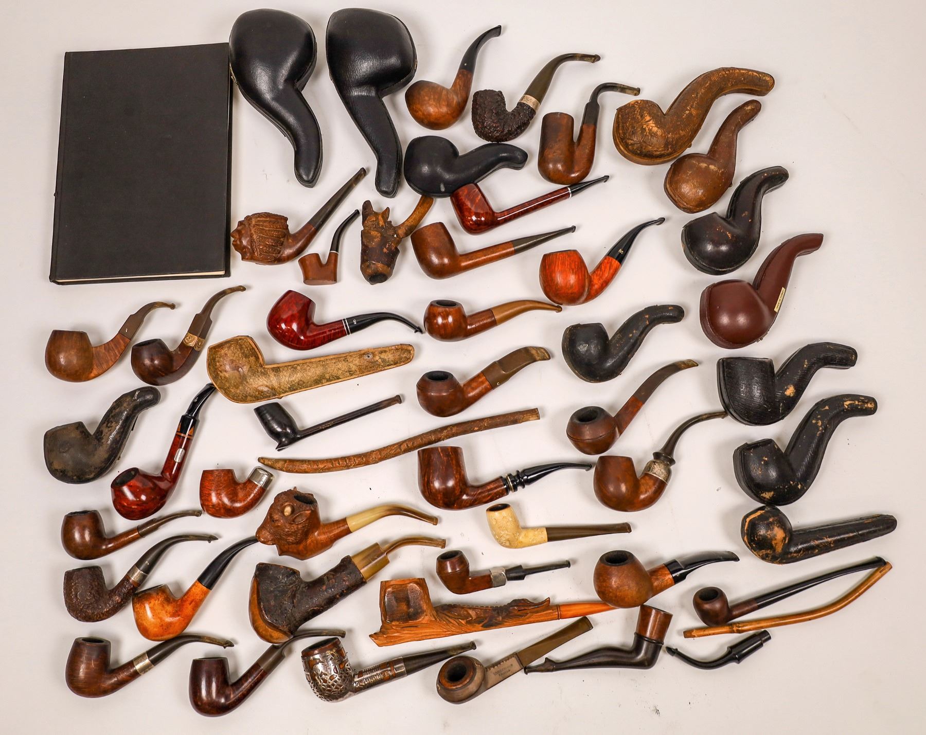 Pipe Collection Including Meerschaum and Briar. Important Collection ...