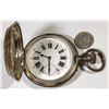 Image 1 : Silver Remontoir Ancre Pocket Watch  [150453]