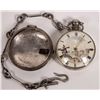 Image 1 : English Sterling Pair Cased Verge Pocket Watch  [150451]