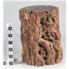 Image 2 : Red Wood Trunk Stool  [149206]