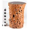 Image 2 : Red Wood Trunk Stool  [149207]