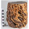 Image 1 : Red Wood Trunk Stool  [149208]