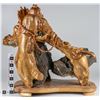 Image 2 : Boxwood Eoot Sculpture Angry Buddha Demon  [149195]