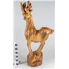 Image 1 : Tree Trunk Sculpture of an Antelope  [149070]