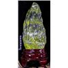 Image 1 : Chinese Viewing Stone - Bright Green & Grey Marble  [149127]