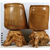 Image 2 : Pine Log Captain's Chair - Set of 4  [149125]