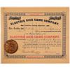 Image 1 : Electric Dice Game Company Stock Certificate  [107784]
