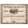 Image 1 : Philadelphia and California Mining Company Certificate  [150514]