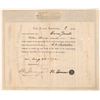 Image 2 : Southern Trans-Continental Railway Co. Cert. #1 John. C. Fremont Signature  [150517]