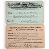 Image 1 : New Orleans Railroad Passes (2)  [150179]