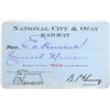 Image 1 : National City & Otay Railway Passes (2)  [150172]
