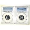 Image 1 : 2 1956 WASHINGTON QUARTERS PCGS PR 67