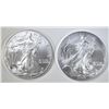 Image 1 : 2 UNC 2004 AMERICAN SILVER EAGLES