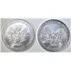 Image 2 : 2 UNC 2004 AMERICAN SILVER EAGLES