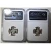 Image 2 : 2 1938 D MERCURY DIMES NGC MS 64 FB