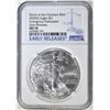 Image 1 : 2020 (S) SILVER EAGLE NGC MS 70 ER EP