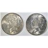 Image 1 : 2 1922-S PEACE DOLLARS AU/BU