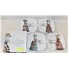 Image 1 : DECORATIVE PLATE BOXED SET (4)- "MARIE ANTOINETTE