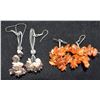 Image 1 : AMBER AND SEMI PRECIOUS STONE EARINGS