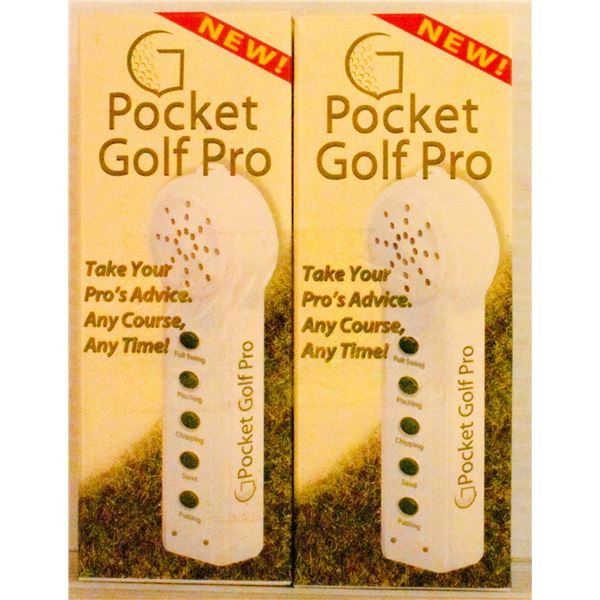 NEW POCKET GOLF PRO GOLF TIP RECORDER ? 2 PACK