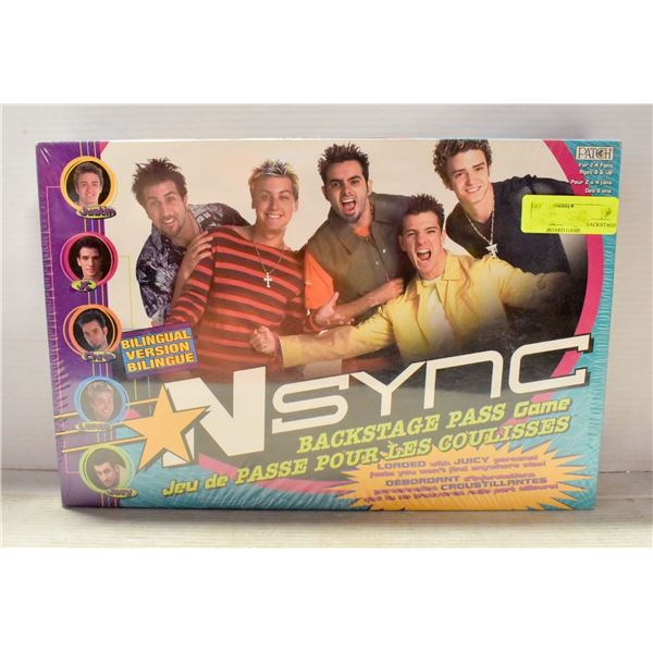 NEW SEALED NSYNC "BACKSTAGE PASS" BOARD GAME