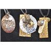 Image 1 : x3 HAND CRAFTED MISC. LEATHER NECKLACE & PENDANT