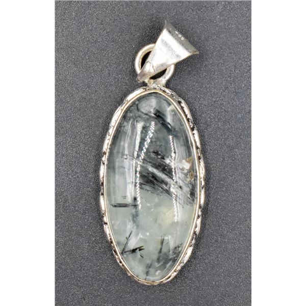 #29-NATURAL PREHNITE PENDANT