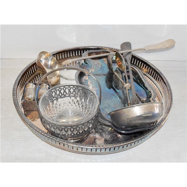 SILVER PLATE- ASSORTED BOX LOT