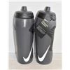 Image 1 : NEW LOT OF 2 GREY/BLACK HYPERFUEL SQUEEZE WATER