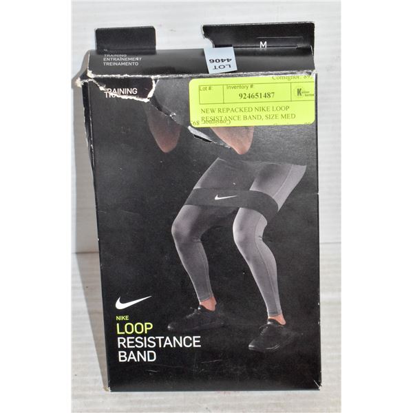 NEW REPACKED NIKE LOOP RESISTANCE BAND, SIZE MED