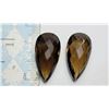 Image 1 : 25)  LOT OF 2 MATCHED CHECKERBOARD TEARDROP