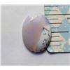 Image 1 : 27)  NATURAL 17 CT OVAL DENDRITIC OPAL GEMSTONE,