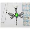 Image 1 : 4)  STERLING SILVER 925 PLATED DRAGONFLY PENDANT