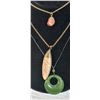 Image 1 : ESTATE JADE, JASPER, & AGATE  NECKLACES