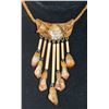 Image 1 : ESTATE TRIBAL CARNELIAN QUARTZ WEAVED NECKLACE